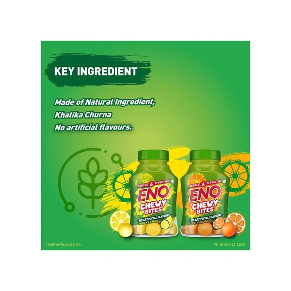 Eno Chewy Bites Tangy Lemon Digestive Tablets - 30 Pieces - 30 Pieces