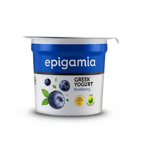 Epigamia Blueberry Flavored Greek Yogurt - 85 gm