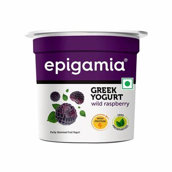 Epigamia Wild Raspberry Flavored Greek Yogurt - 85 gm