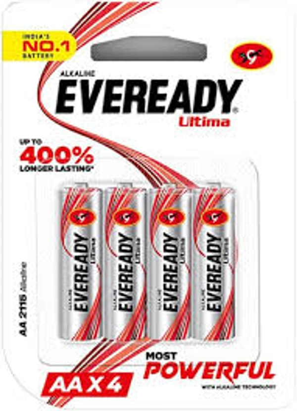 Eveready AA Alkaline Battery with Charger - 1 pack (4 pieces)