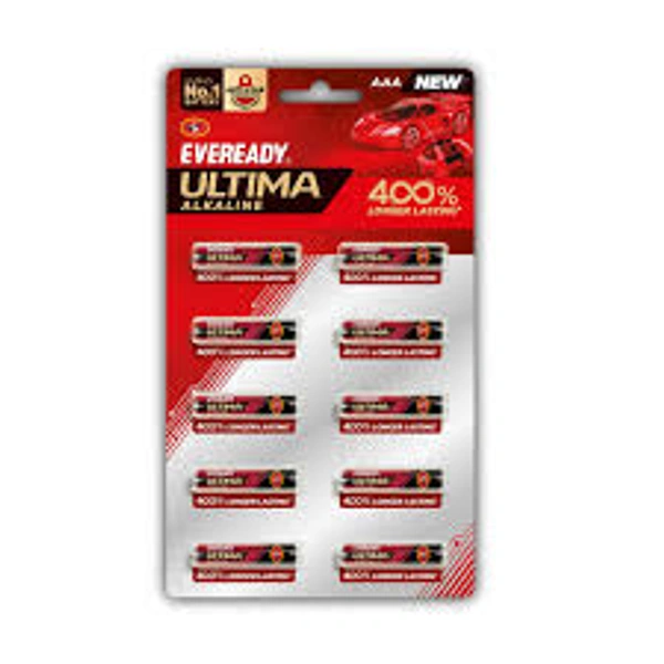 Eveready Ultima AAA Alkaline Battery - 10 unit