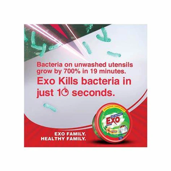 Exo Anti-Bacterial Dishwashing Tub (Ginger Twist) - (Free Scrubber) Pack of 2 - (2*500 gm) - 1 kg - 1 kg