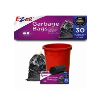 Ezee Premium Garbage Bag (Medium, Black) - 1 pack (30 pieces)