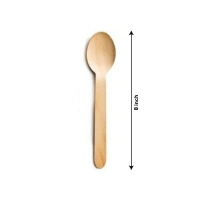 Ezee Wooden Dinner Disposable Spoon - 1 pack (25 pieces)