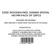 Ezee Wooden Dinner Disposable Spoon - 1 pack (25 pieces)