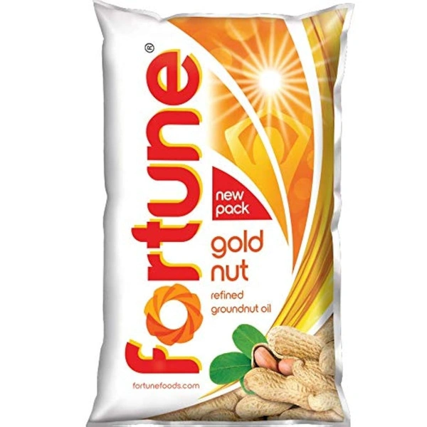 Fortune Gold Nut Refined Groundnut Oil - 1 ltr - 1 ltr