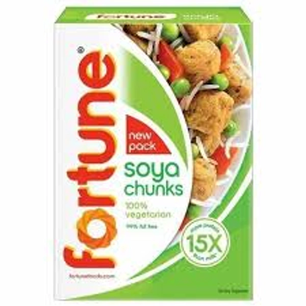 Fortune MIni Soya Chunks 100% Vegetarian Low Fat - 225 gm - 225 gm