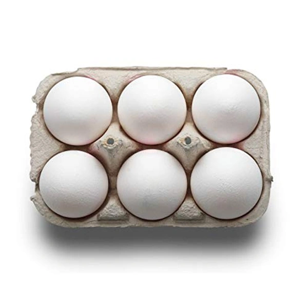 Fresh White Eggs - 6 Pieces
