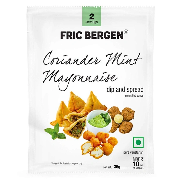 Fric Bergen Coriander Mint Mayonnaise - 32 gm - 32 gm