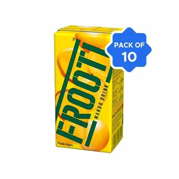 Frooti Mango Drink Pack Of 10 - (10*125 ml) - 1.25 ltr - 1.25 ltr