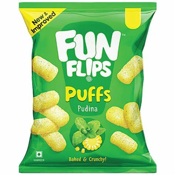 Fun Flips Puffs Pudina - 70 gm - 70 gm