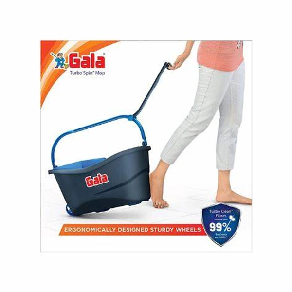 Gala Spin Mop (Microfiber Turbo, Multicolor) - 1 Unit - 1 Unit