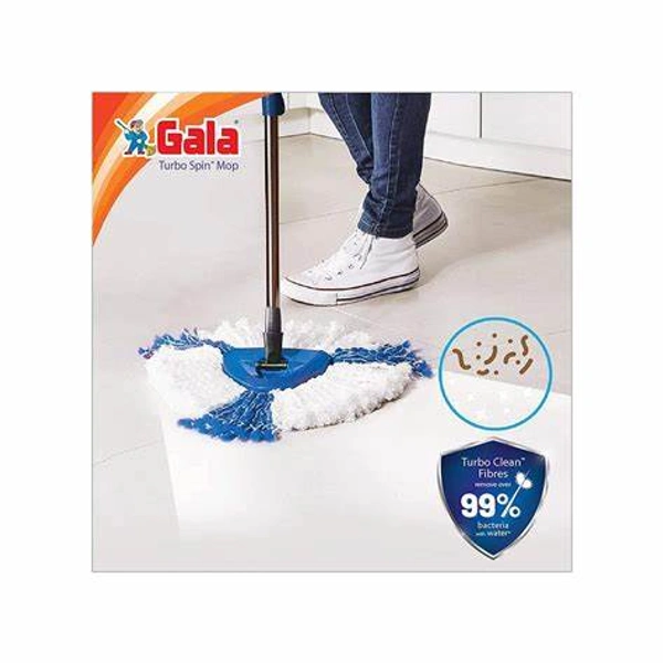 Gala Spin Mop (Microfiber Turbo, Multicolor) - 1 Unit - 1 Unit