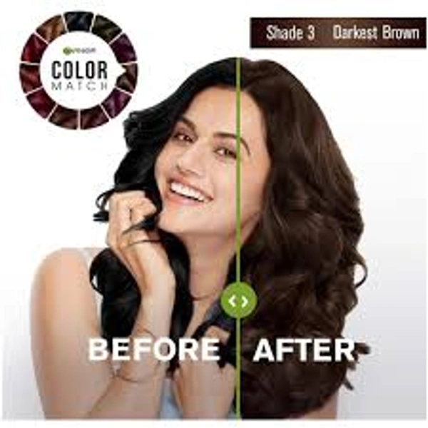 Garnier Color Naturals Creme Riche 3 Darkest Brown - 1 Pack