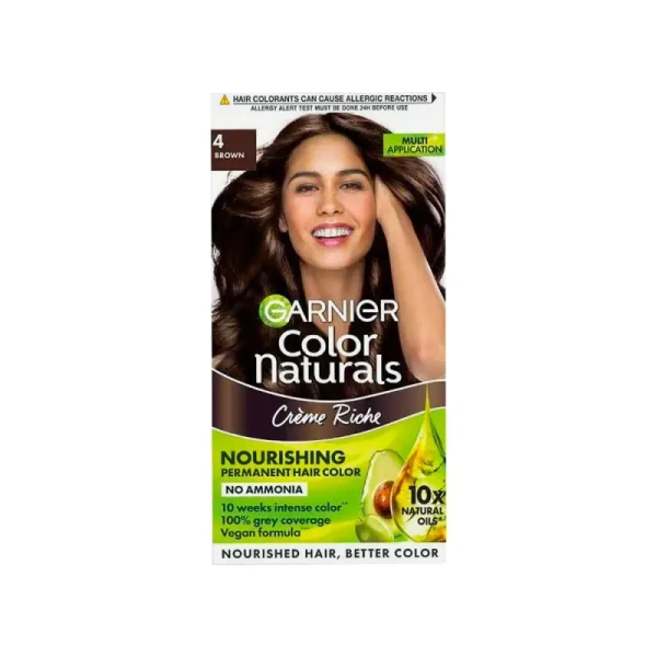 Garnier Color Naturals Cr鑴欑瘬me Hair Colour-Brown - 70 ml+60 gm