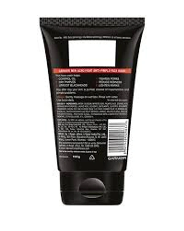 Garnier Men Acno Fight Anti-Pimple Face Wash - 100 gm - 100 gm