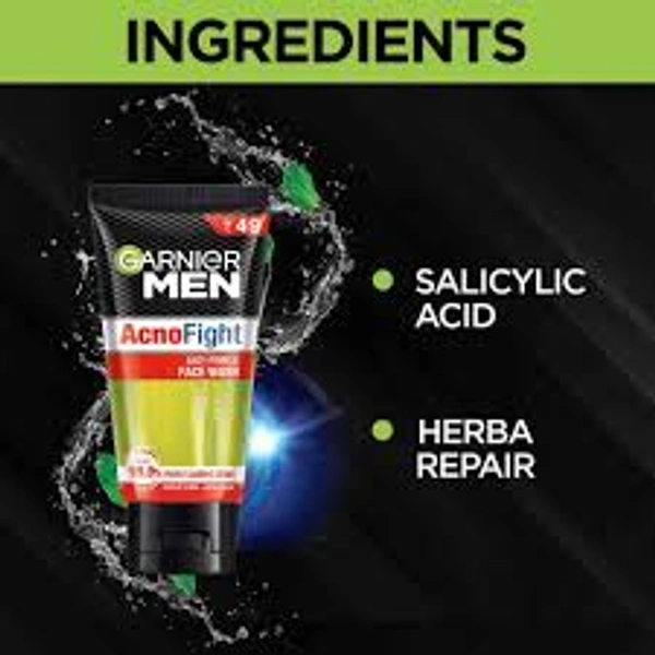 Garnier Men Acno Fight Anti-Pimple Face Wash - 100 gm - 100 gm
