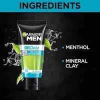 Garnier Men Oil Clear Clay D-Tox Deep Cleansing Icy Face Wash 50 gm - 50 gm