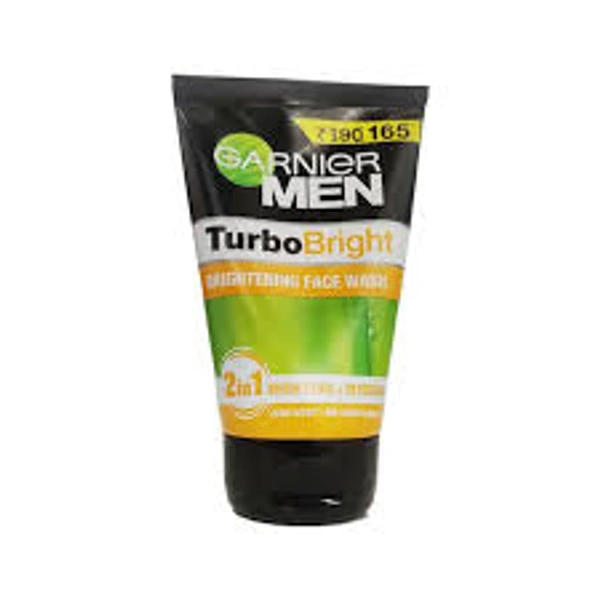 Garnier Men Turbo Bright Brightening Face Wash-100 gm - 100 gm