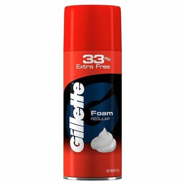 GILLETTE FAT FOAMY SHAVING FOAM REGULAR CAN - 418 G