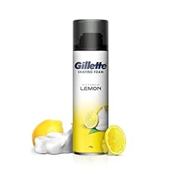 GILLETTE LEMON LIME PRE SHAVE FOAM - 196 G