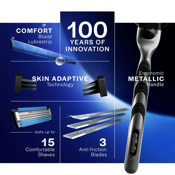 GILLETTE MACH 3 CARTRIDGES - 4 PIECE