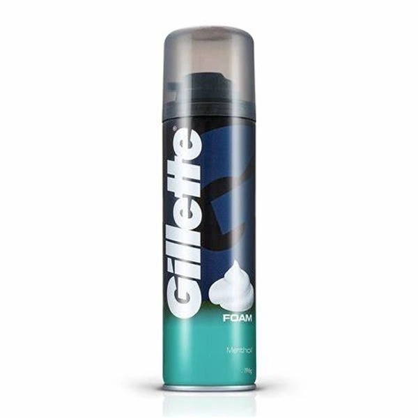 GILLETTE MENTHOL PRE SHAVE FOAM - 196 G