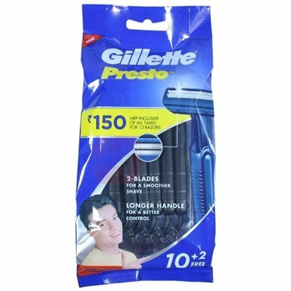 GILLETTE PRESTO CARTRIDGE - 12 PIECE