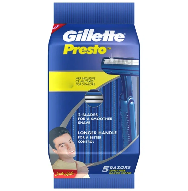 GILLETTE PRESTO RAZOR - 5 PIECE