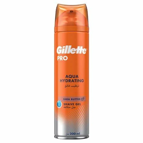 GILLETTE PRO AQUA HYDRATING SHEA BUTTER SHAVE GEL - 195 G