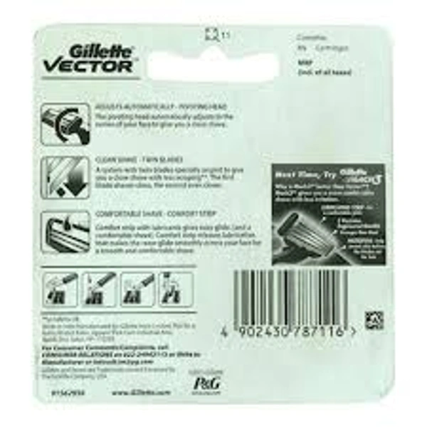 Gillette Vector+ 6 Cartridges - 6 Unit