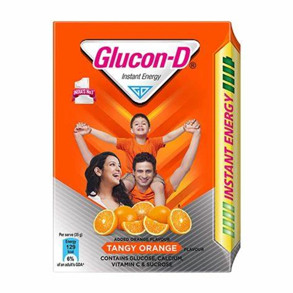 Glucon-D Tangy Orange Instant Energy Drink Mix Refill - 200 gm - 200 gm