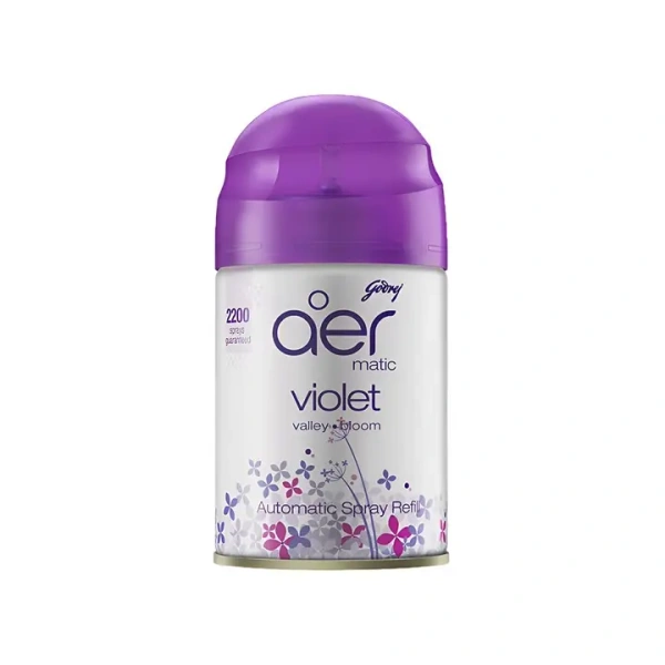 Godrej Aer Matic Air Freshener - Violet Valley Bloom 225ml - 225ml