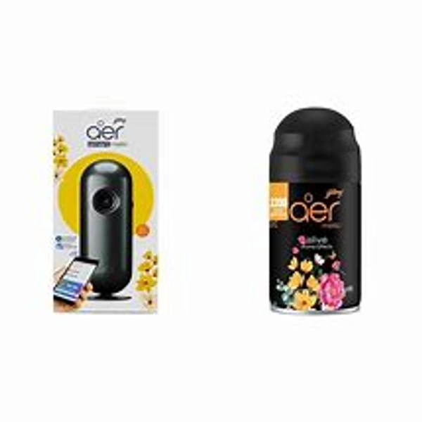 Godrej Aer Smart Matic Automatic Air Freshener Kit - Alive (Bluetooth Enabled) 225ml - 225ml