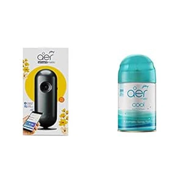 Godrej Aer Smart Matic Automatic Air Freshener Kit - Alive (Bluetooth Enabled) - 225 ml - 225 ml