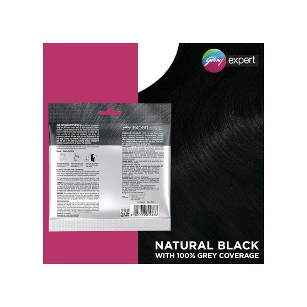 Godrej Expert Hair Colour for Women & Men (Natural Brown) - 20 gm+20 ml