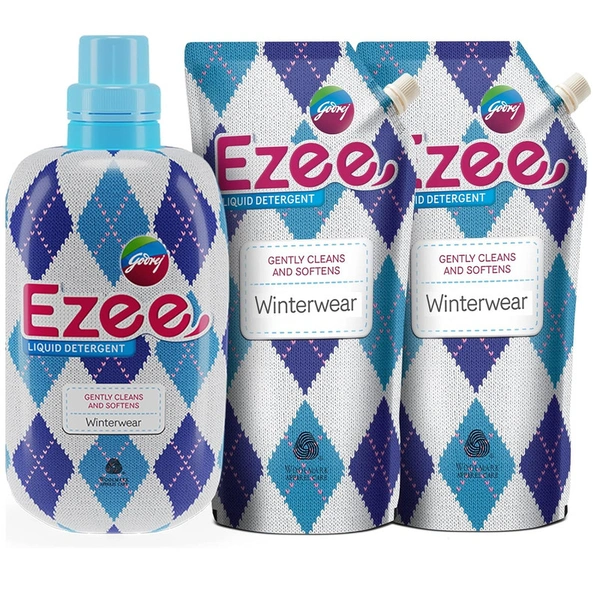 Godrej Ezee Woollen Liquid Detergent For Winterwear - 3.2 kg - 3.2 kg