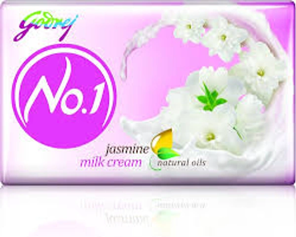 Godrej No.1 Jasmine Milk Cream Soap-100 gm - 100 gm