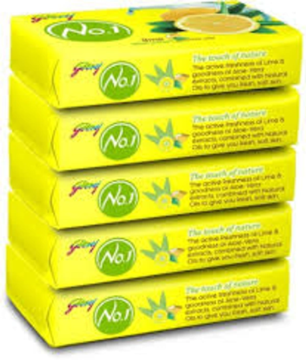Godrej No.1 Lime & Aloe Vera Soap (5*100 gm) - 500 gm