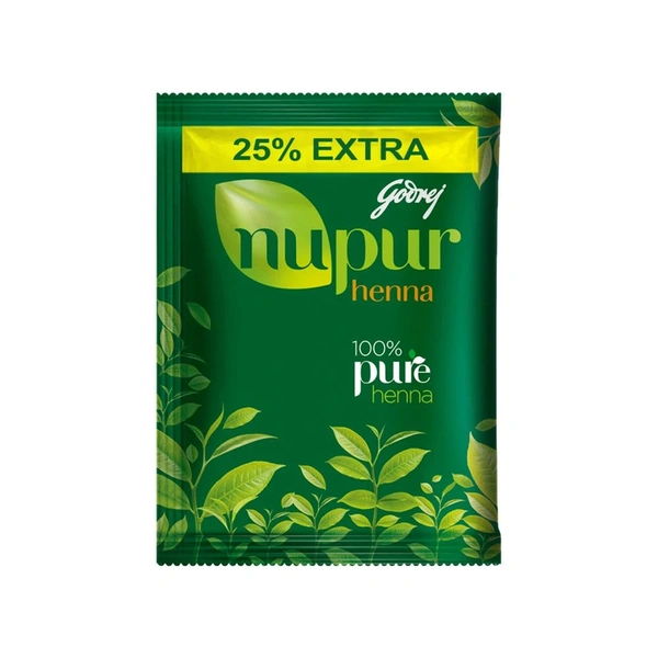 Godrej Nupur 100% Pure Henna Hair Colour/Mehndi - 120 gm