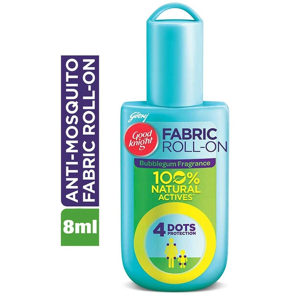 Good Knight Natural Fabric Mosquito Repellent Roll On Citrus - 8 ml - 8 ml