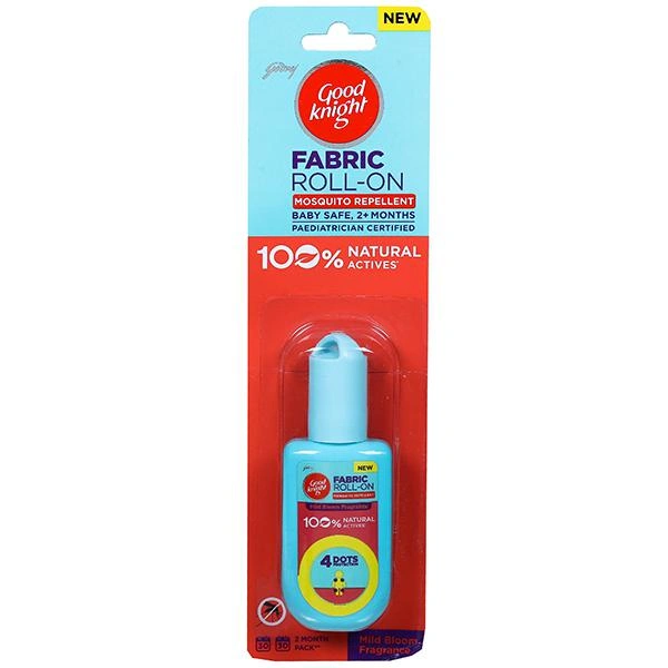 Good Knight Natural Fabric Mosquito Repellent Roll On Citrus - 8 ml - 8 ml