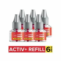 Good Knight Power Active + Mosquito Repellent Refill Pack of 6 - (6*45 ml) - 270 ml - 270 ml