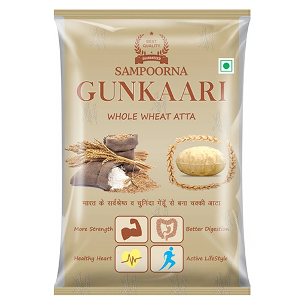Gunkaari Sampoorna Whole Wheat Atta - 5 kg - 5 kg