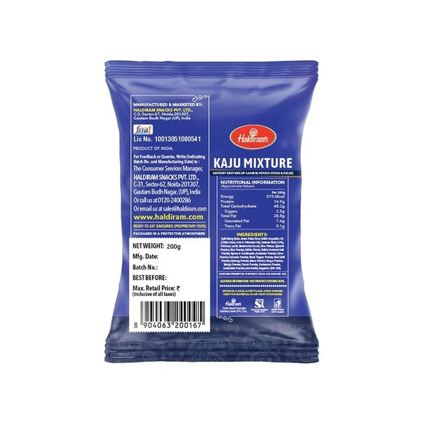 Haldiram'S Kaju Mixture Namkeen - 200 gm - 200 gm