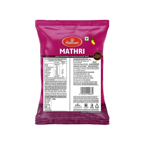 Haldiram's Mathri - 215 gm - 215 gm