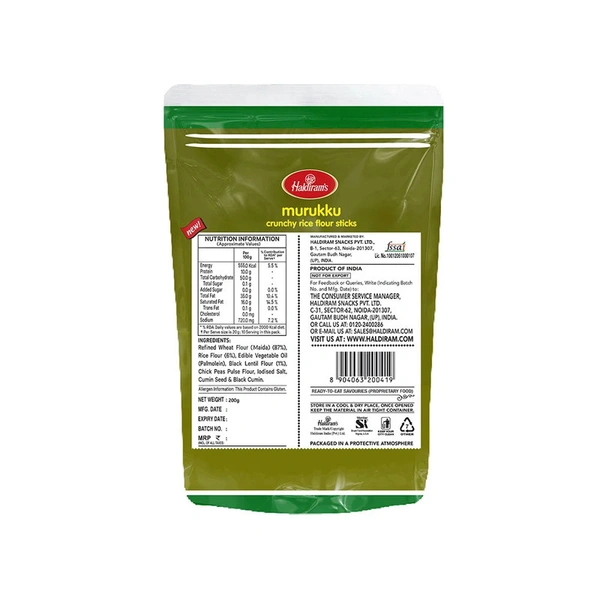 Haldiram'S Southern Delights Murukku Namkeen - 200 gm - 200 gm