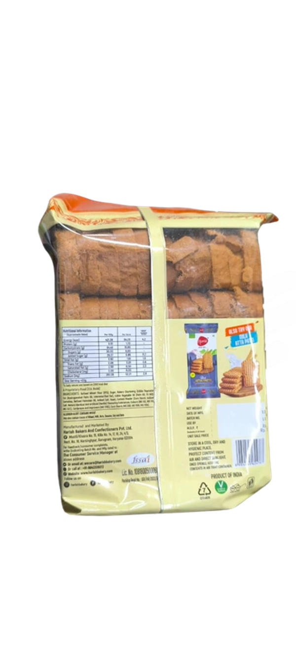 Harish Elaichi Milk Suji Rusk - 400 gm - 400 gm
