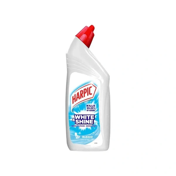 Harpic White And Shine Disinfectant Toilet Bleach Liquid (Bleach) - 1 ltr - 1 ltr