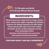 Harvest Gold 100% Atta Bread No Maida No Palm Oil - 450 gm - 450 gm